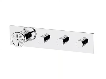 CHRONO - 4 hole single handle shower mixer with diverter by Remer Rubinetterie - view 2